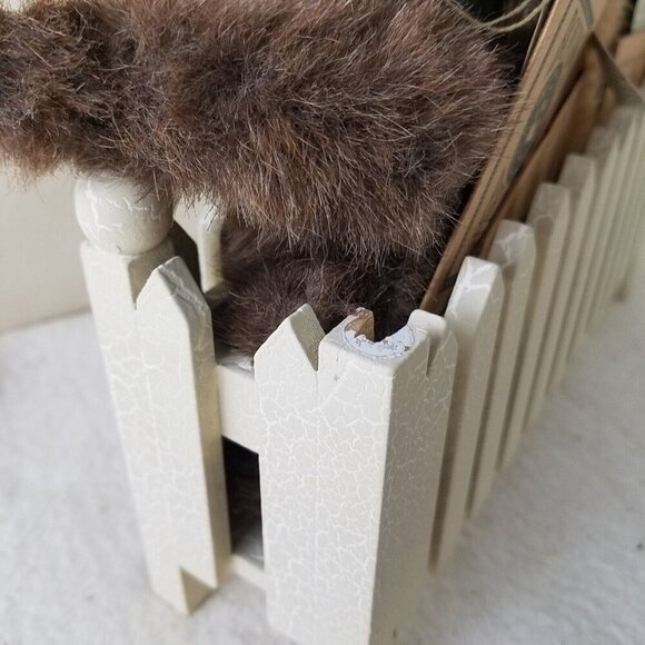 Boyds Bears three plush garden picket fence NWT garden wreath COA‎ 4-jointed - Picture 7 of 9